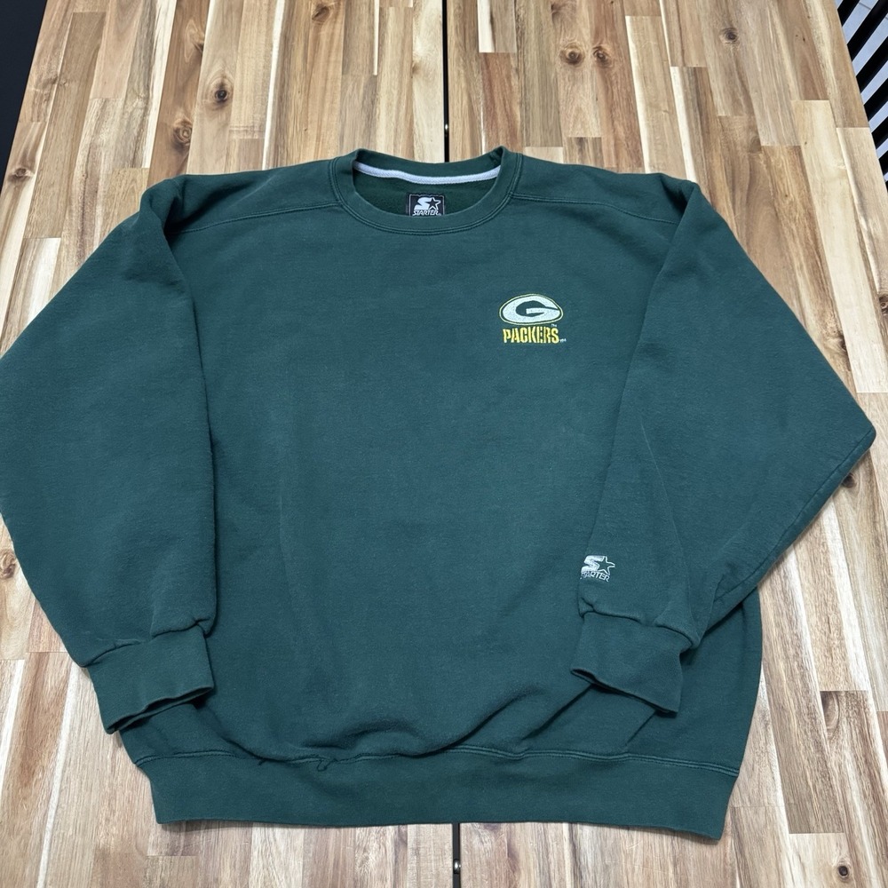 Vintage Green Bay Packers Sweatshirt Mens 2XL Starter Crewneck USA NFL 90s